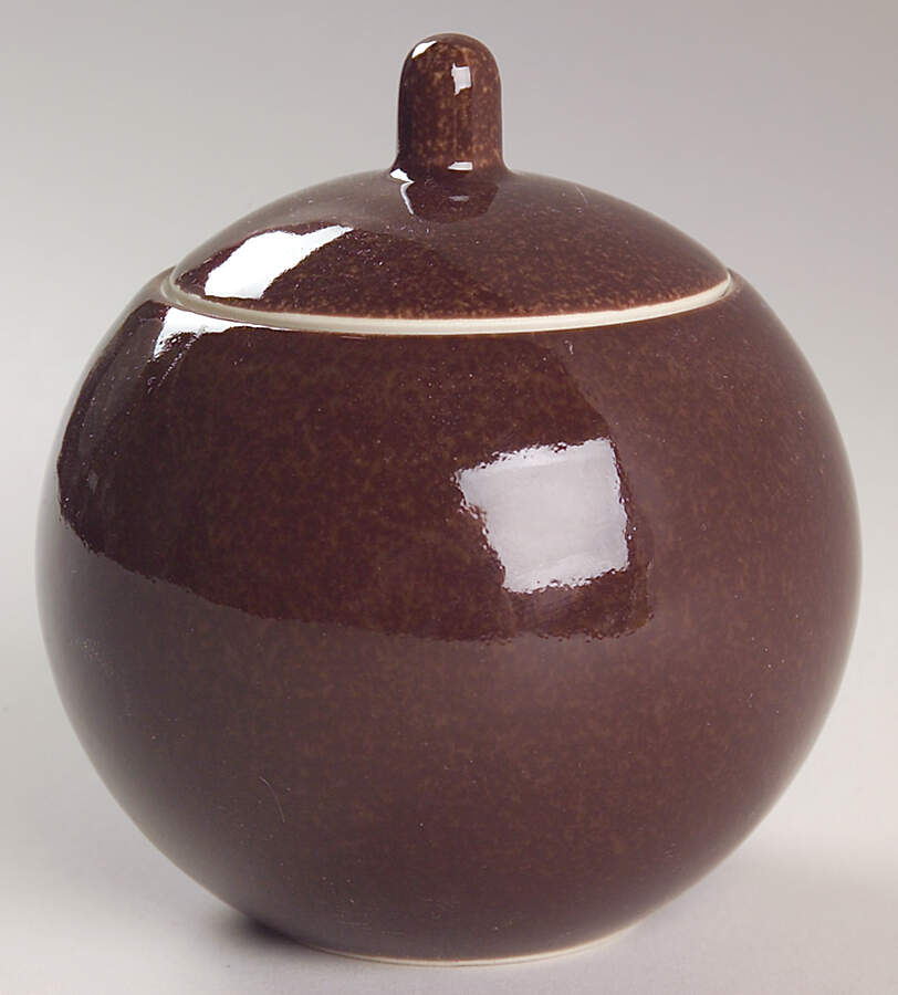 Colorstone Coffee (Textured) Sugar Bowl & Lid by Sasaki-1