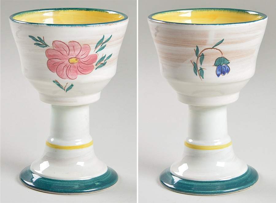 Flora (Terra Rose) China Goblet by Stangl-1