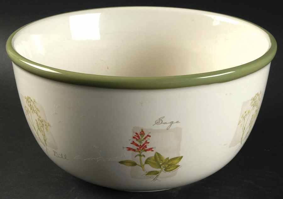 Herb Garden 8" Round Vegetable Bowl by Sonoma Home-1