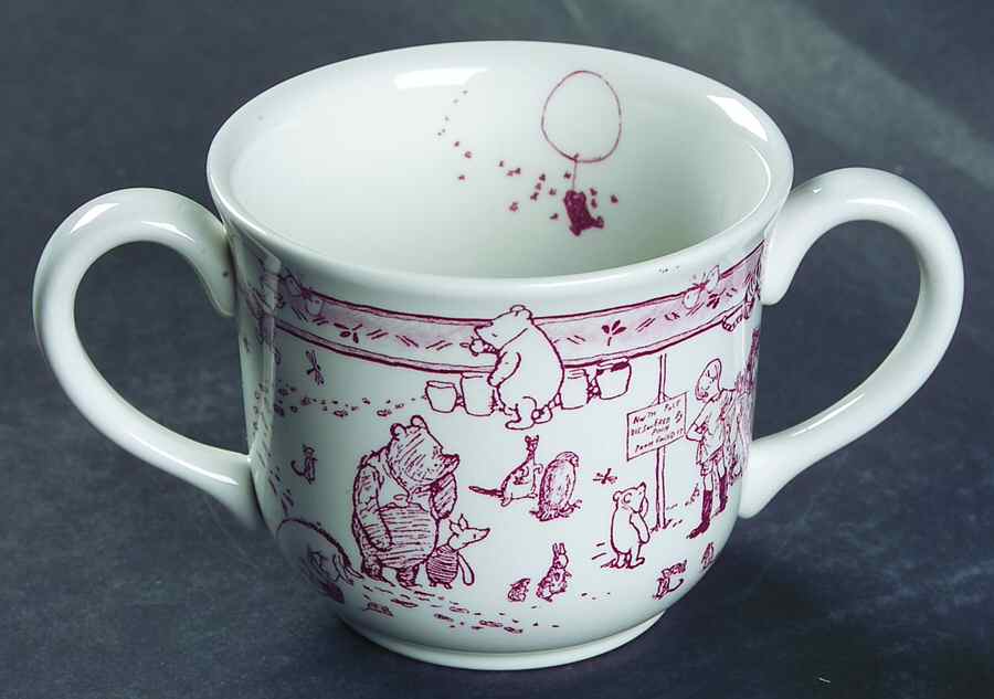 Classic Pooh Discovery (Pink) 2 Handled Mug by Spode-1