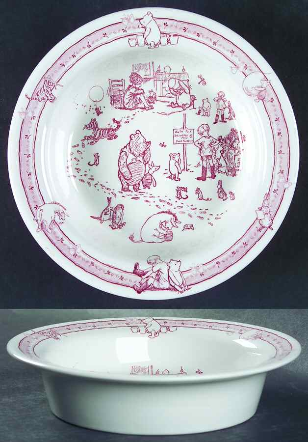 Classic Pooh Discovery (Pink) Porringer by Spode-1