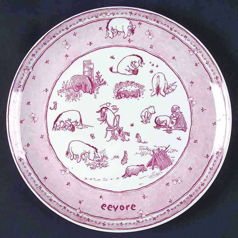 Classic Pooh Discovery (Pink) Wall Plate by Spode-1