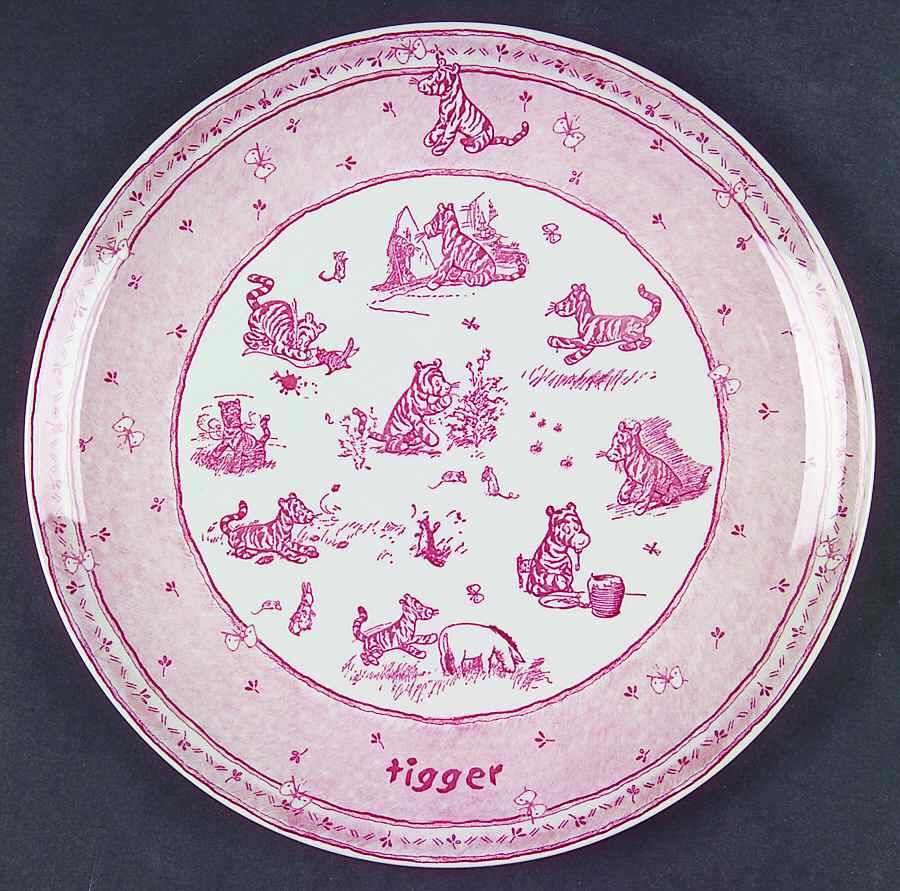 Classic Pooh Discovery (Pink) Wall Plate by Spode-1