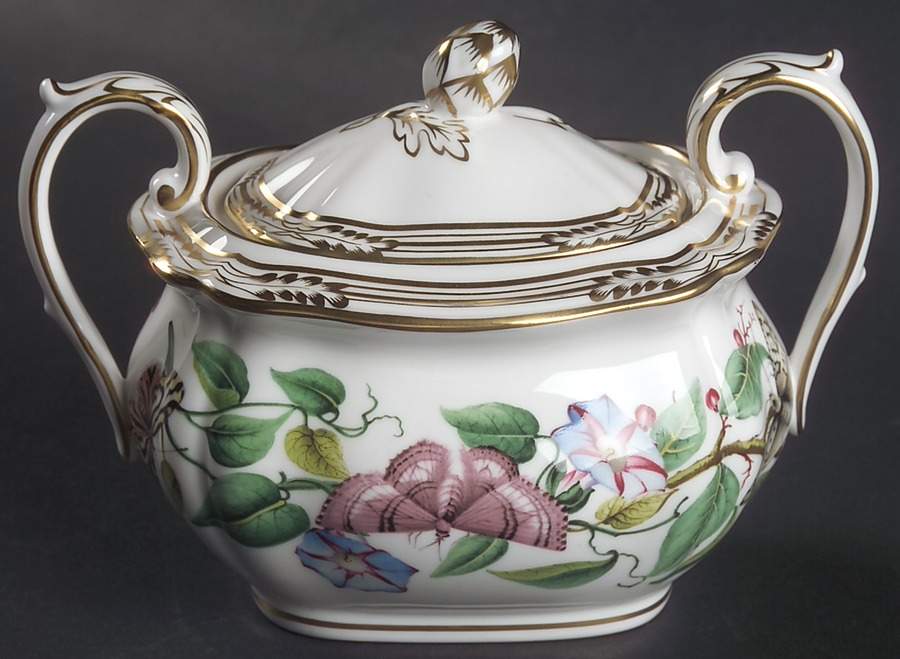 Butterfly Garden Sugar Bowl & Lid by Spode-1