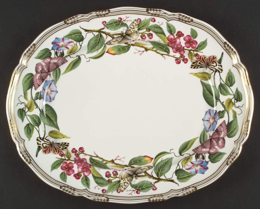 Butterfly Garden 14" Oval Serving Platter by Spode-1