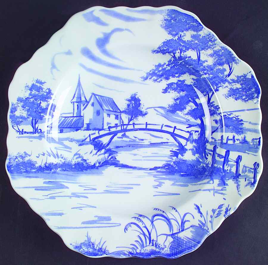 Blue Room Delftware Luncheon Plate by Spode-1