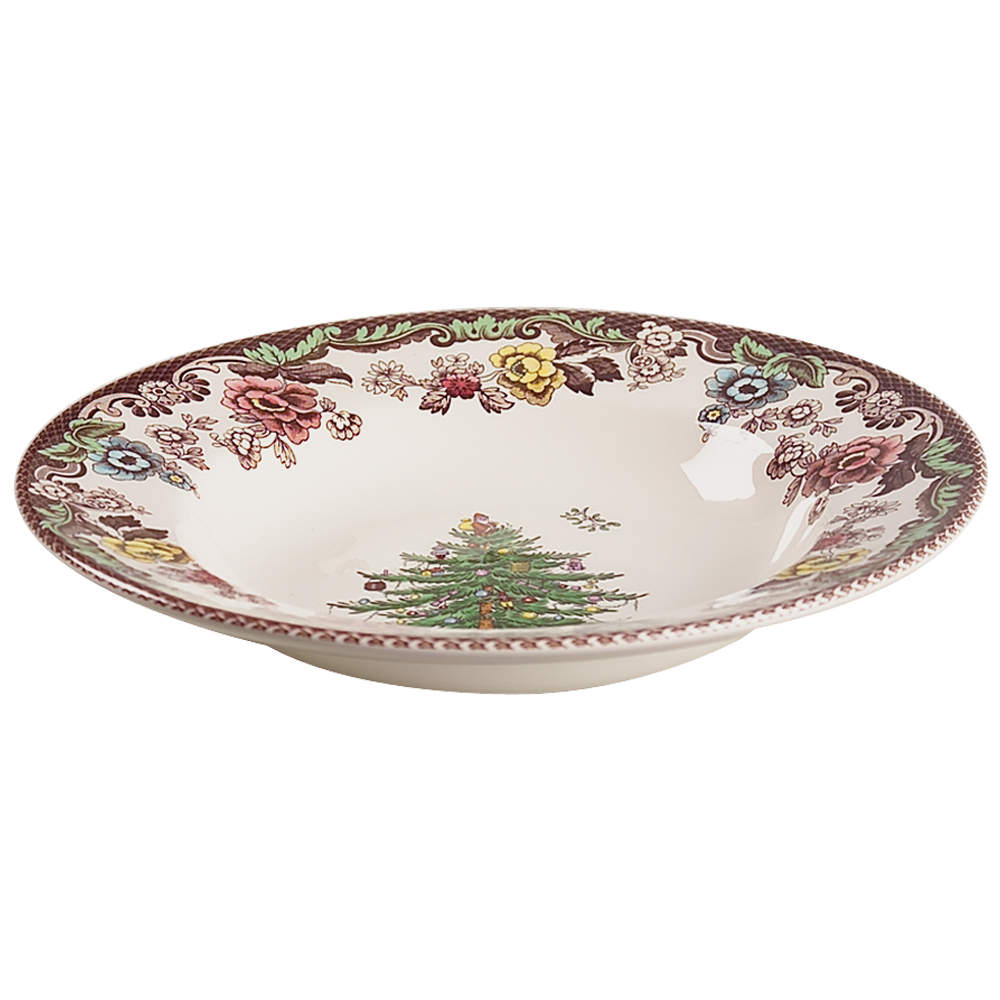 Christmas Tree Grove Large Rim Soup Bowl by Spode-1