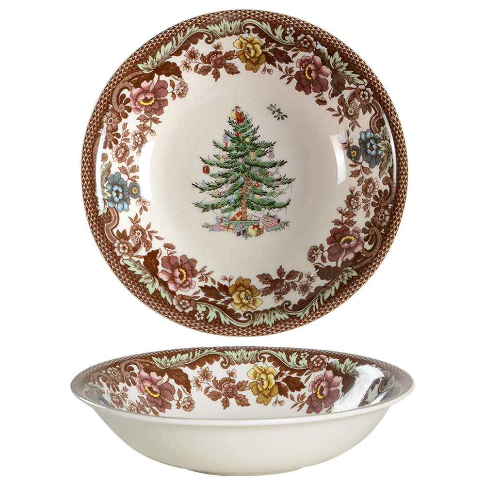 Christmas Tree Grove Coupe Cereal Bowl by Spode-1