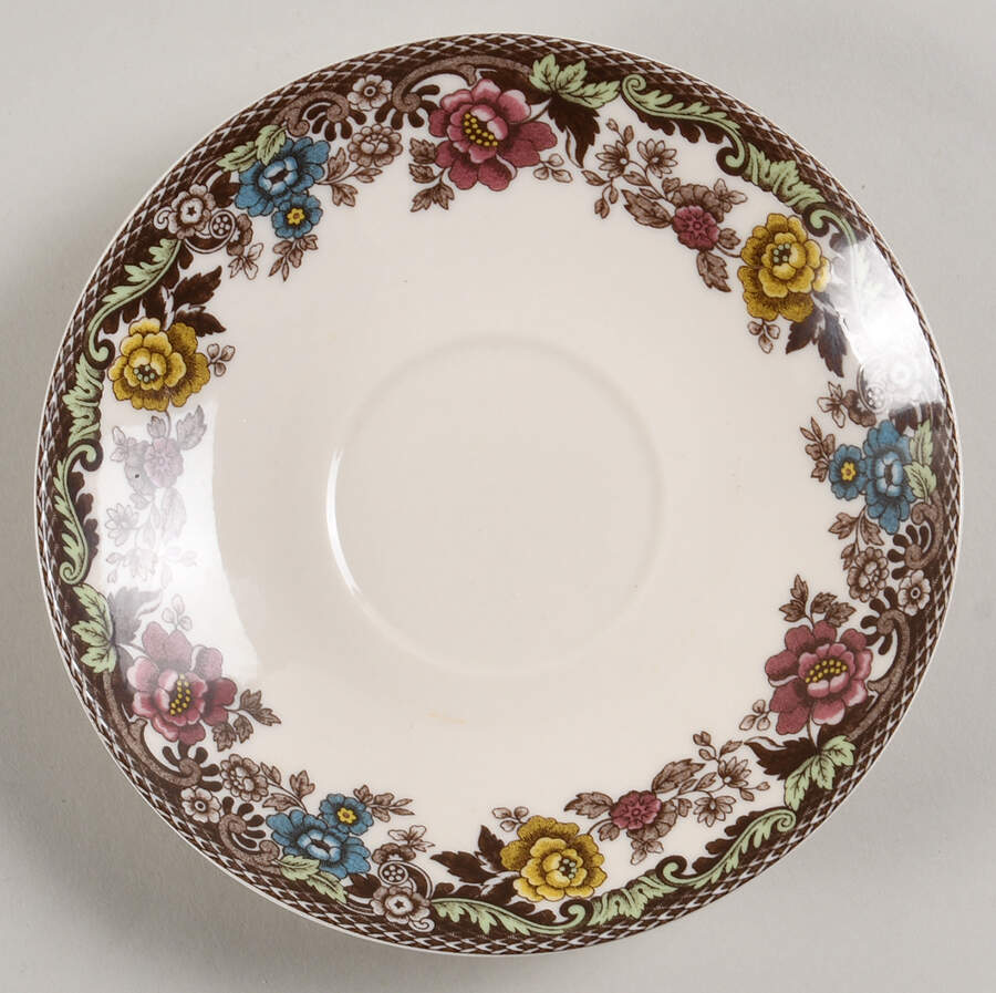 Christmas Tree Grove Saucer for Flat Cup by Spode-1