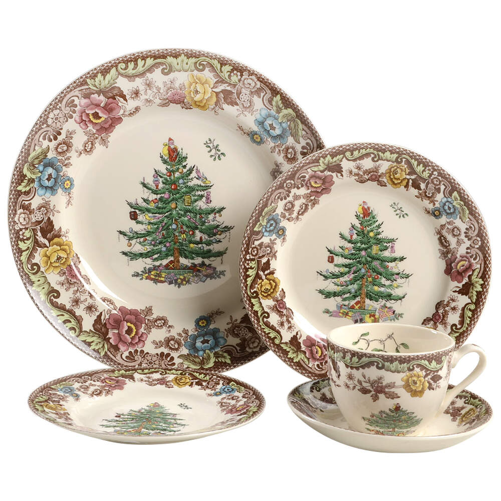 Christmas Tree Grove 5 Piece Place Setting by Spode-1