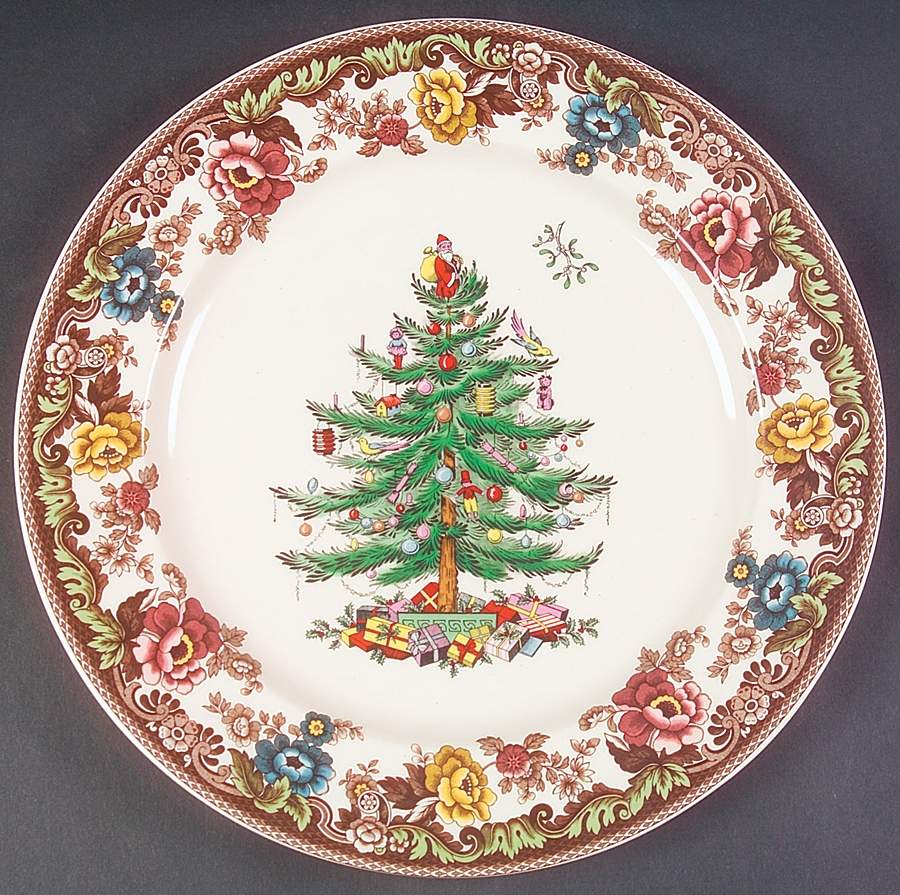 Christmas Tree Grove 12" Chop Plate (Round Platter) by Spode-1