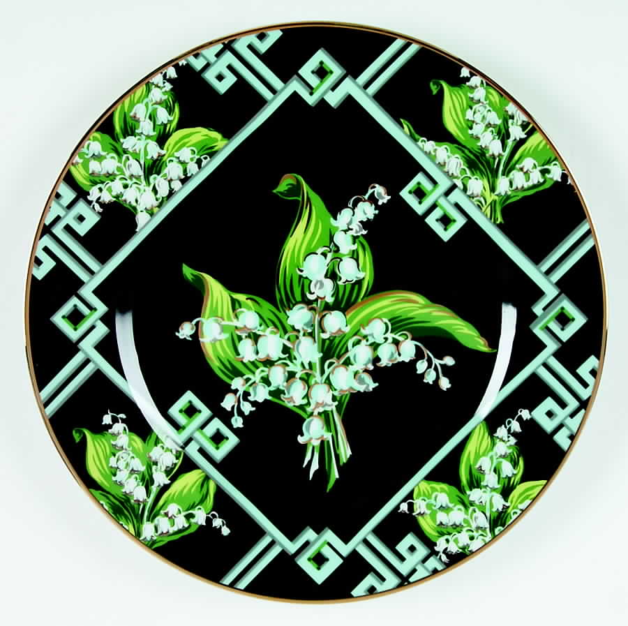 Lily Of The Valley Dinner Plate by Sadek-1