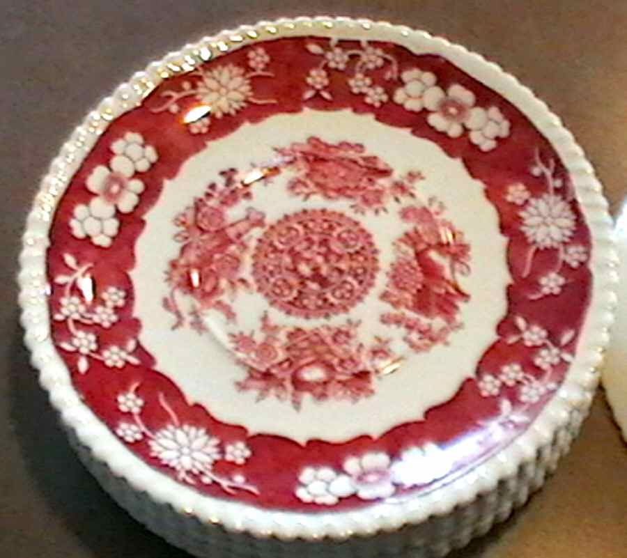 Trophies (Orange) Saucer for Cream Soup Bowl by Spode-1