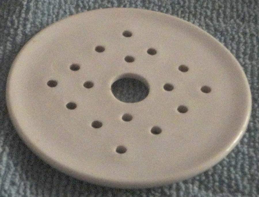 Rose Festoon Blue Strainer for Round Butter by Syracuse-1