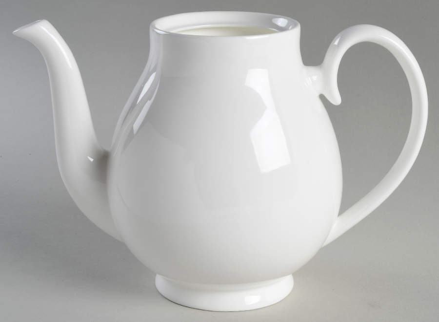 Signature White Teapot No Lid by Royal Doulton-1