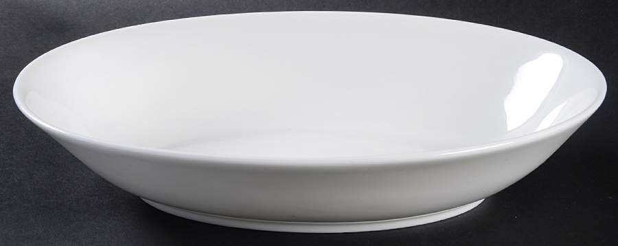 Signature White 10" Oval Vegetable Bowl by Royal Doulton-1