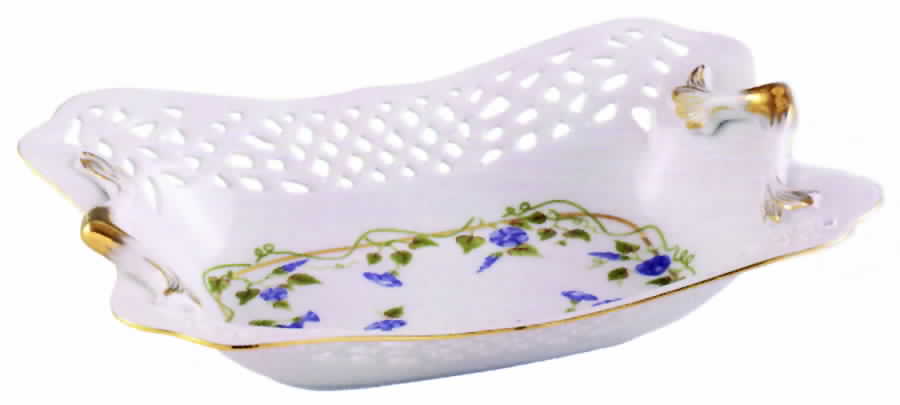 Morning Glory 10" Rectangular Vegetable Bowl by Sadek-1