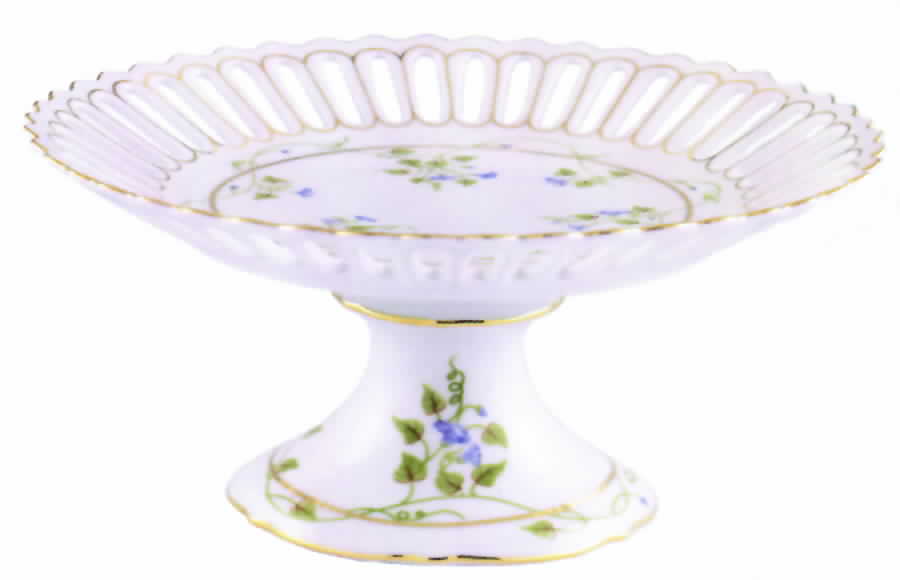 Morning Glory Footed Cake Plate by Sadek-1