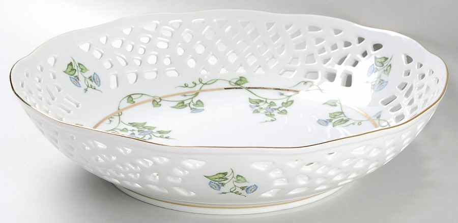 Morning Glory 11" Round Vegetable Bowl by Sadek-1