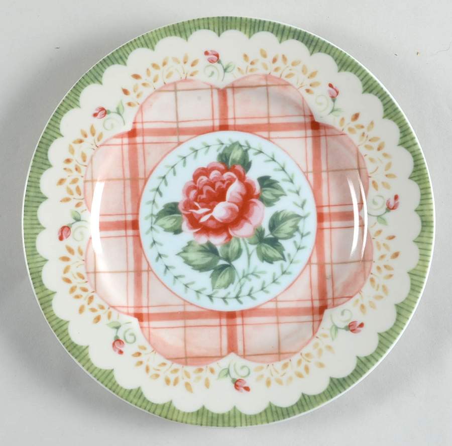 Vintage Rose Salad/Dessert Plate by Sadek-1