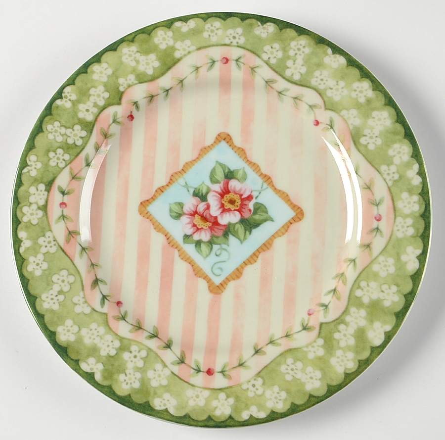 Vintage Rose Salad/Dessert Plate by Sadek-1