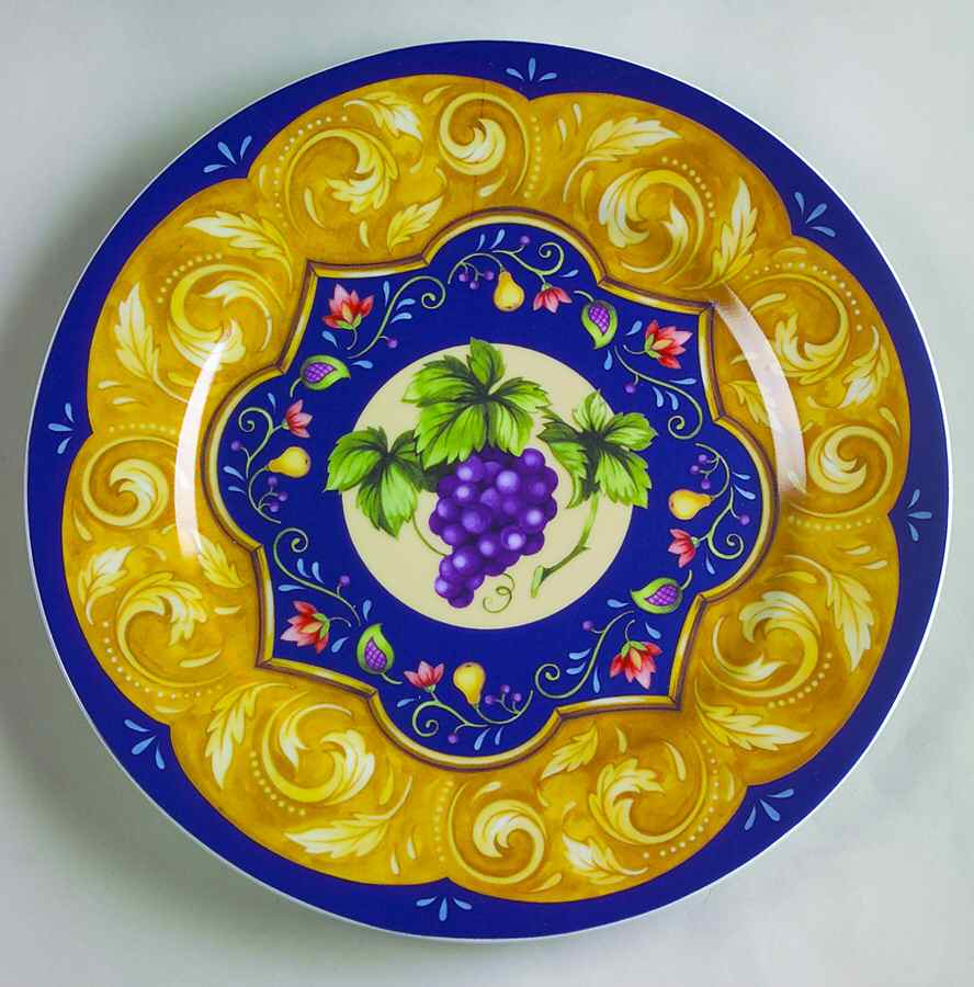Sonata (Blue & Orange) Dinner Plate by Sadek-1