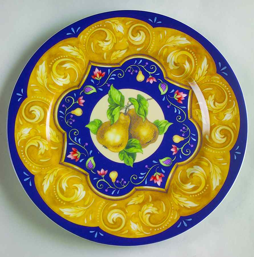 Sonata (Blue & Orange) Dinner Plate by Sadek-1