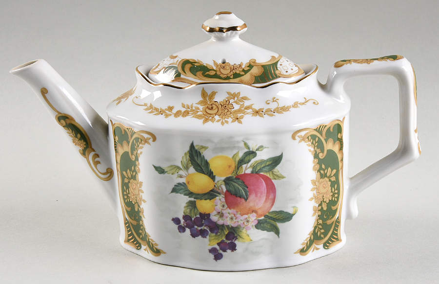 Antique Fruit Teapot & Lid by Sadek-1
