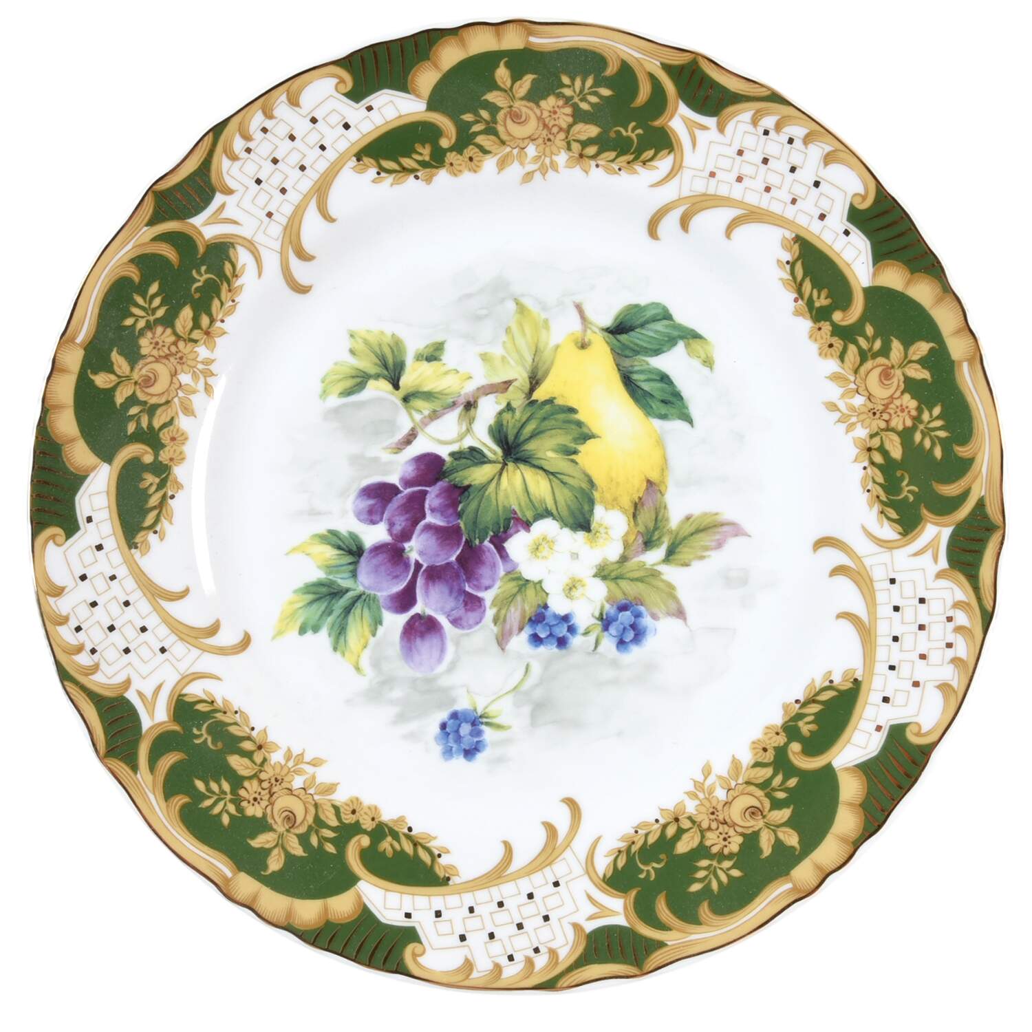 Antique Fruit Dinner Plate by Sadek-1