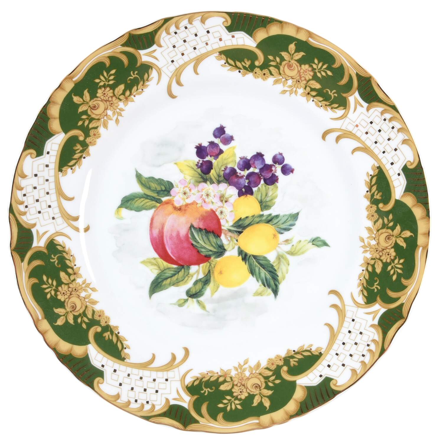 Antique Fruit Dinner Plate by Sadek-1