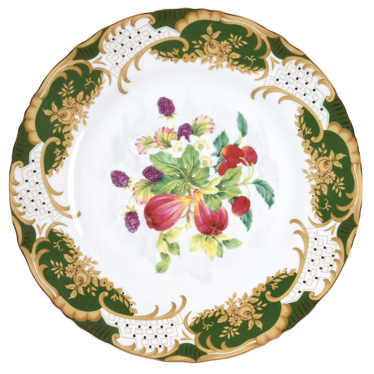 Antique Fruit Dinner Plate by Sadek-1