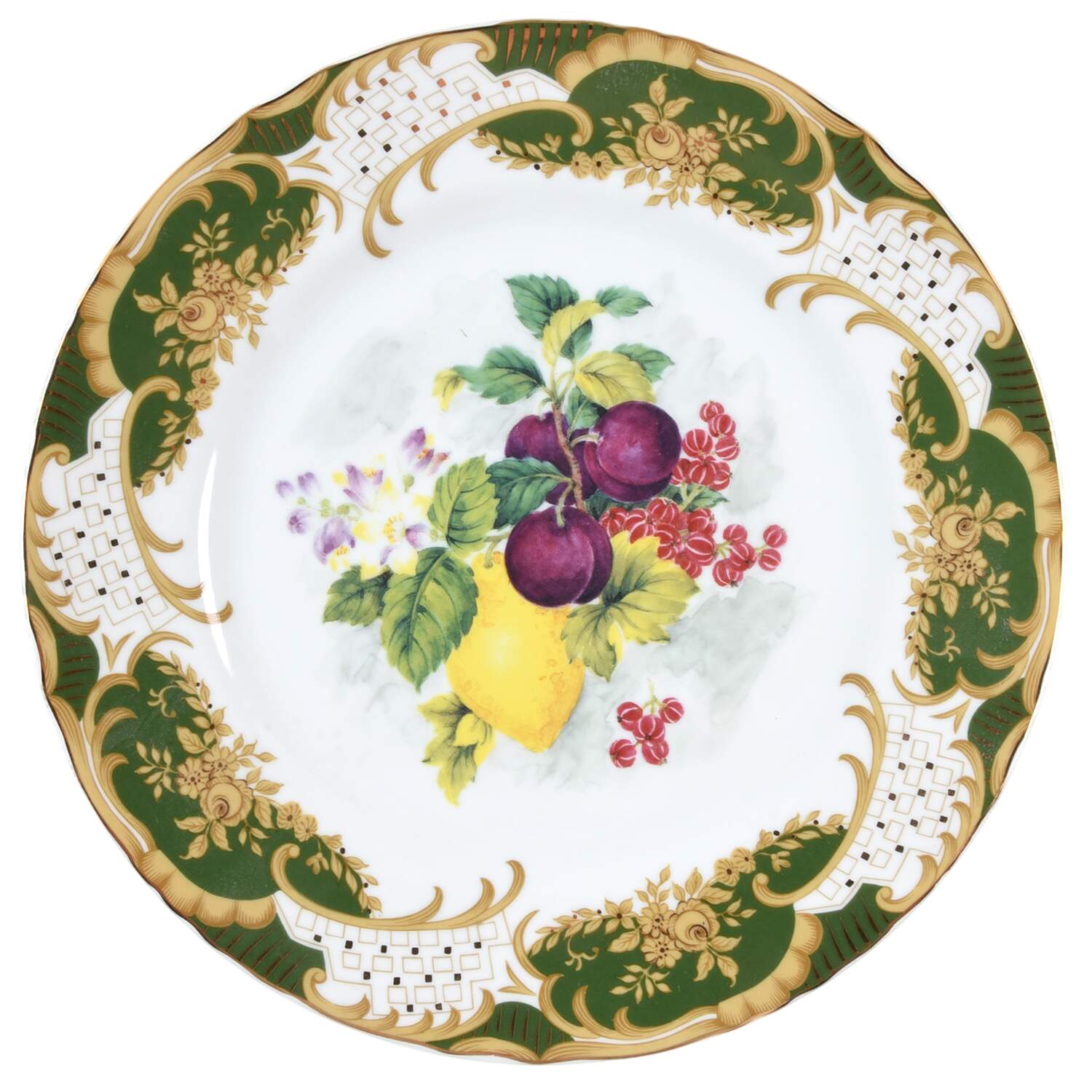 Antique Fruit Dinner Plate by Sadek-1