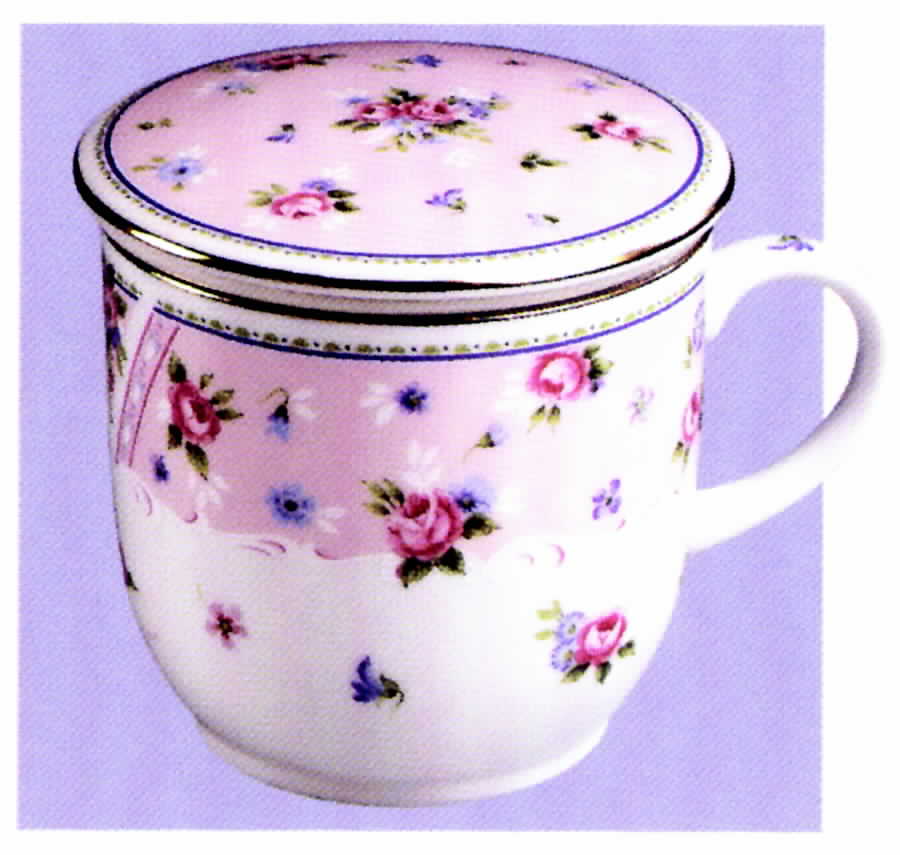 Petit Rose Mug & Lid by Sadek-1