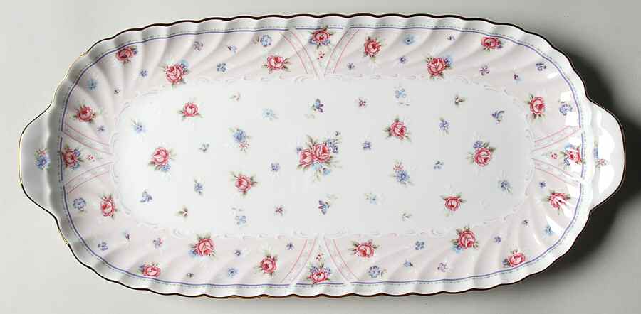 Petit Rose 14" Sandwich Tray by Sadek-1