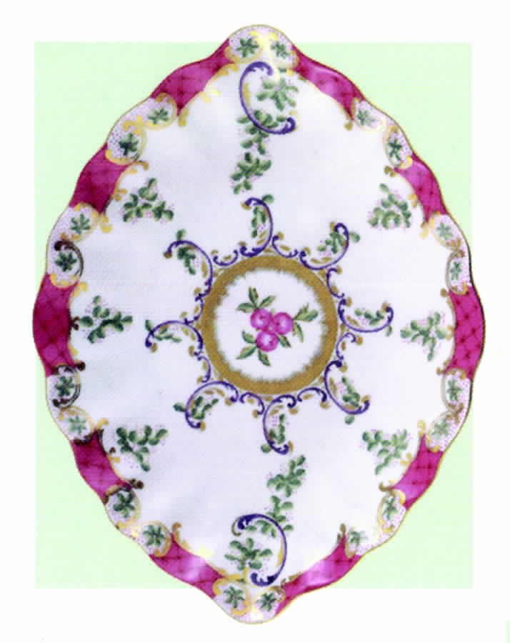 Manvers Scroll 11" Leaf Dish by Sadek-1