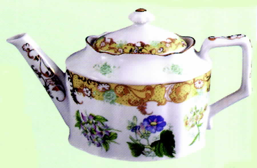 English Garden Teapot & Lid by Sadek-1