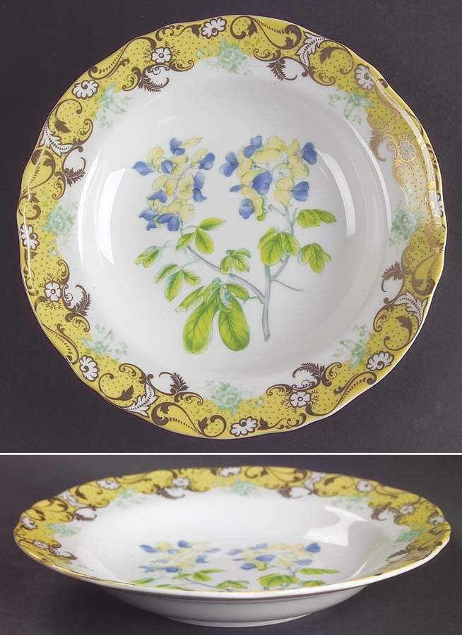 English Garden Rim Soup Bowl by Sadek-1