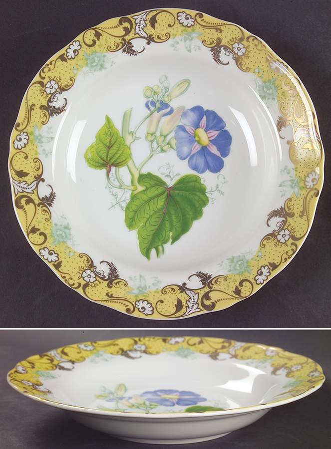 English Garden Rim Soup Bowl by Sadek-1