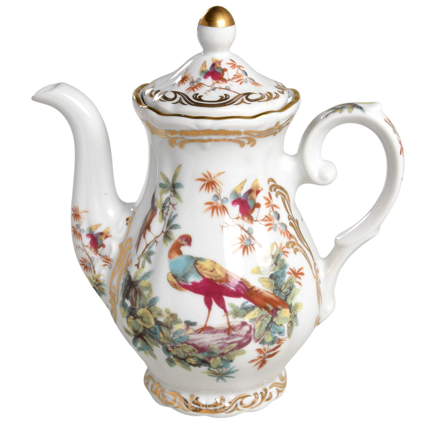 Exotic Birds Coffee Pot & Lid by Sadek-1