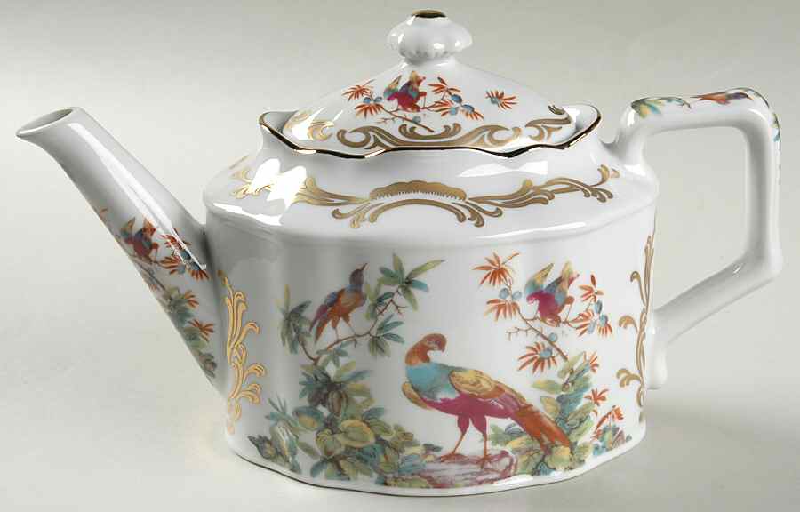 Exotic Birds Teapot & Lid by Sadek-1