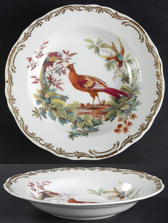 Exotic Birds Rim Soup Bowl by Sadek-1