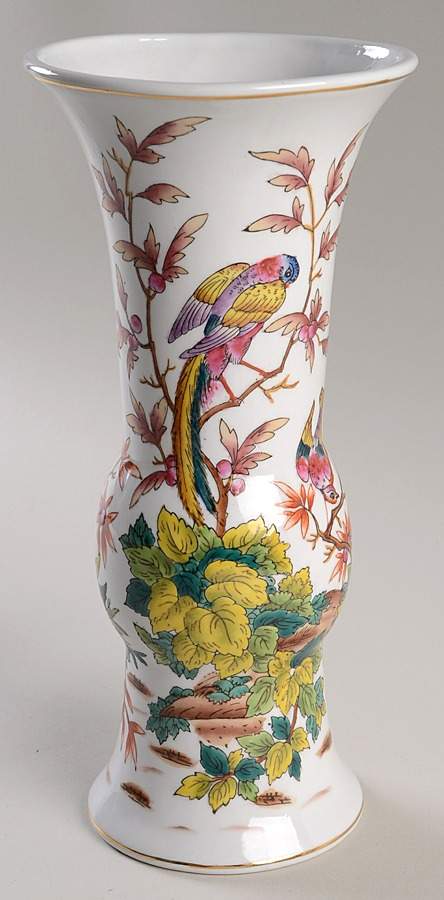 Exotic Birds 10" Vase by Sadek-1