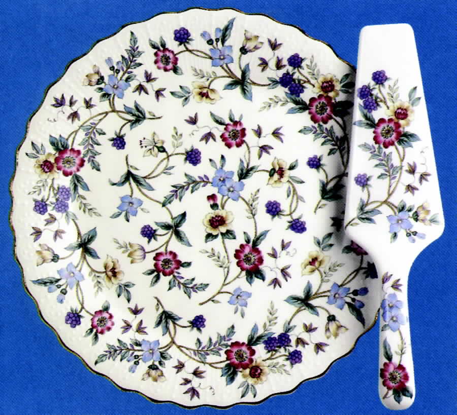 Wild Flowers Cake Plate and Server (Boxed Set) by Sadek-1