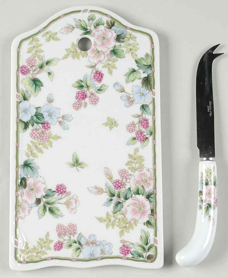Flowers & Berries Cheese & Cracker Board & Knife by Sadek-1