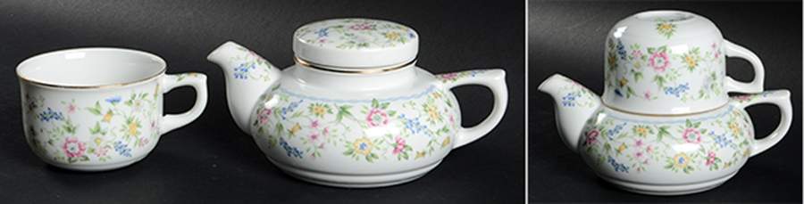 Meadow Individual Teapot & Lid with Cup by Sadek-1