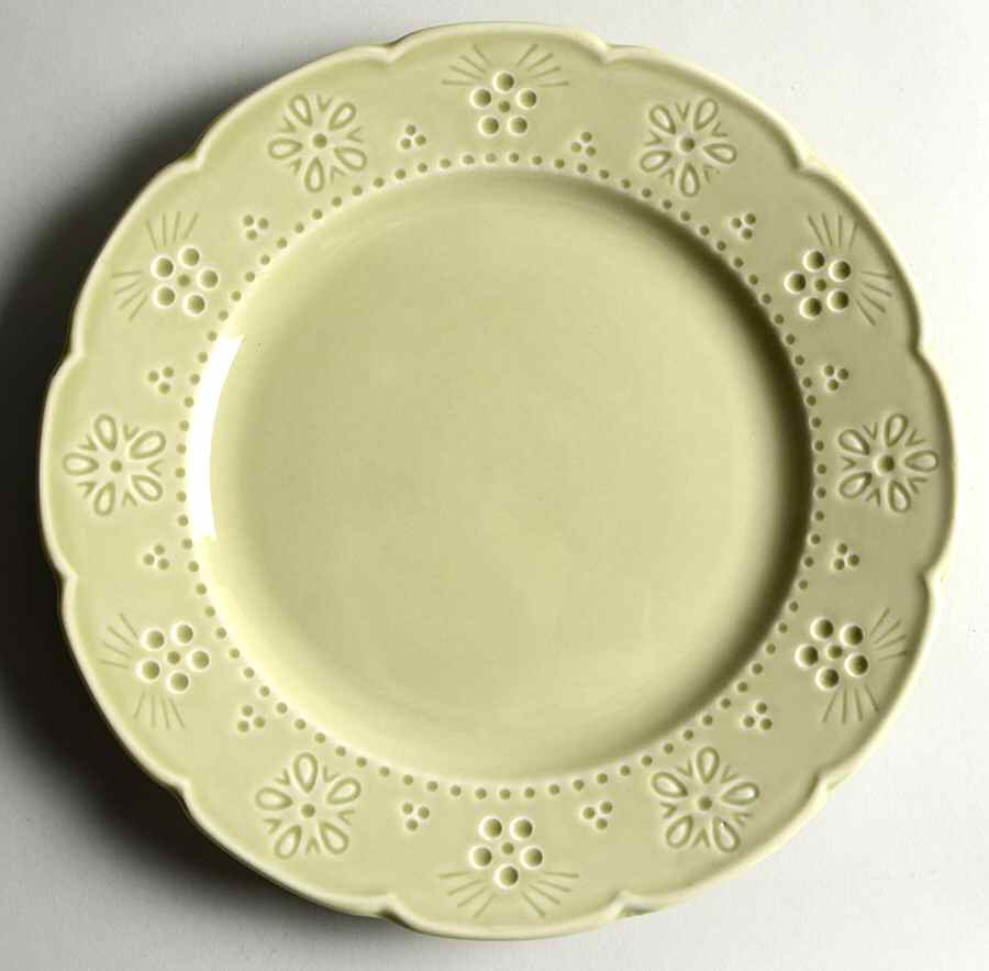 Parfait Sea Foam Green Dinner Plate by Sabatier-1
