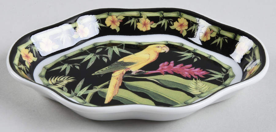 Macaws 6" Oval Tray by Sadek-1