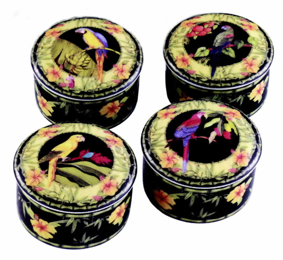 Macaws Candle Votive & Lid by Sadek-1