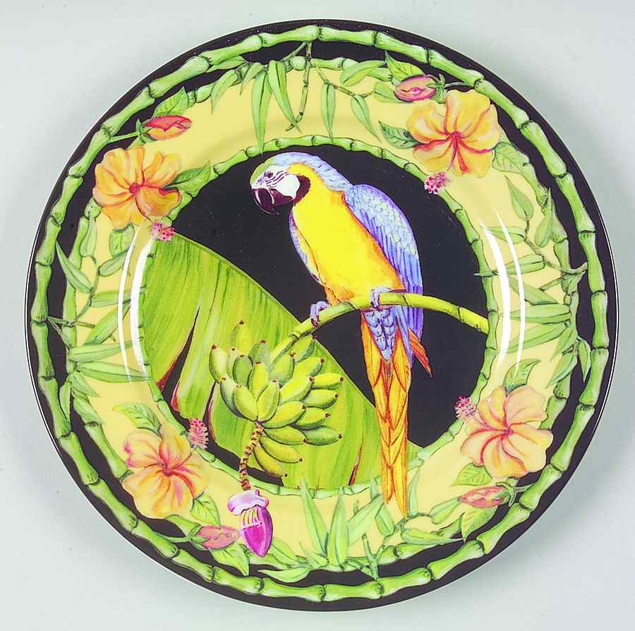 Macaws Salad/Dessert Plate by Sadek-1