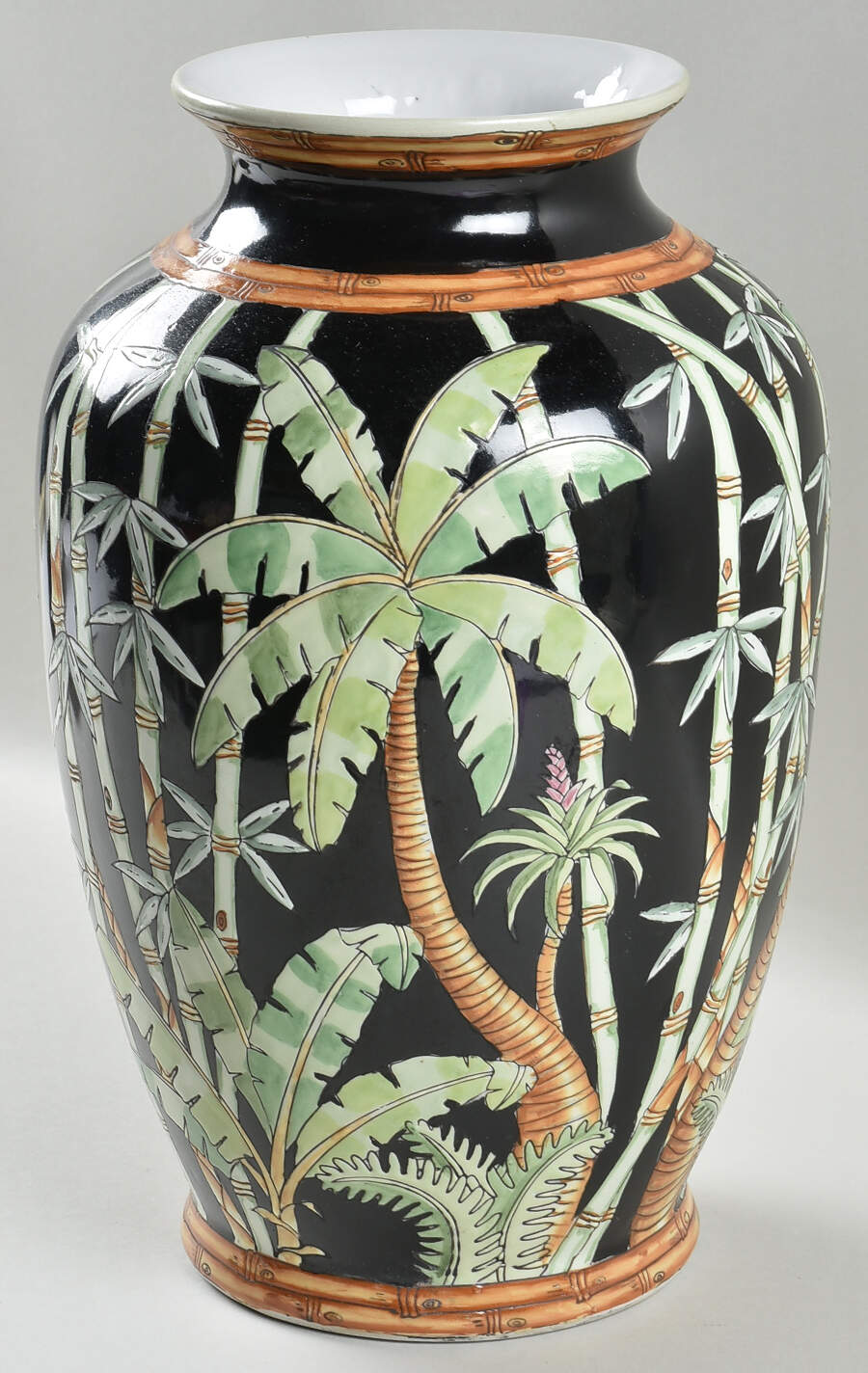 Tropical Jungle Heliconia 12" Vase by Sadek-1